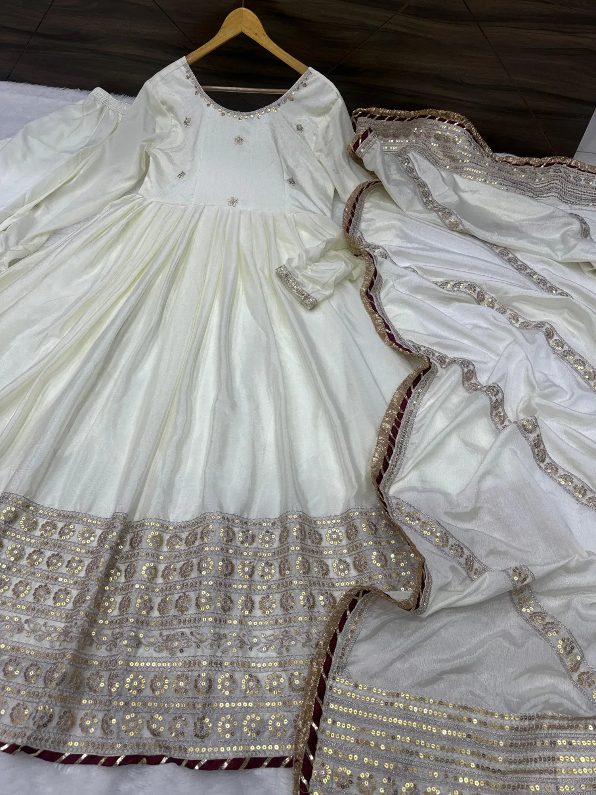 Dvd 5078 Chinon With Embroidery Work Readymade Suits Wholesalers Suppliers In India